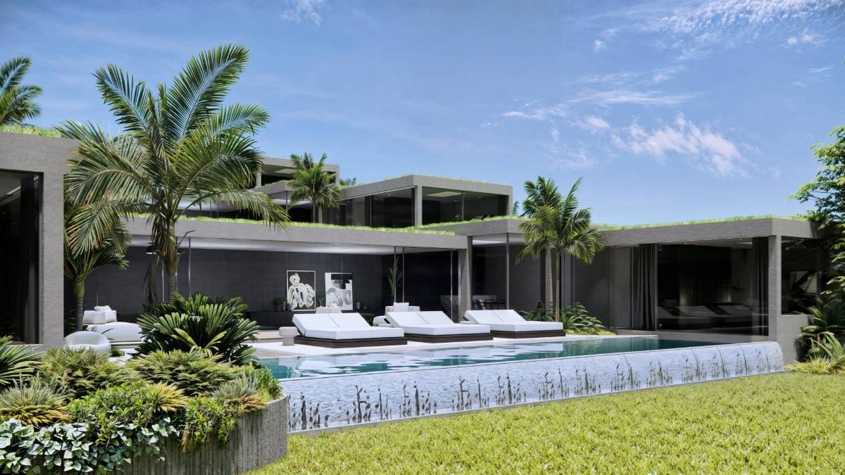 Built into the green